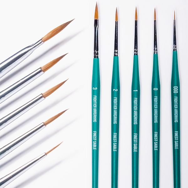 Alternative view of Sable brush set